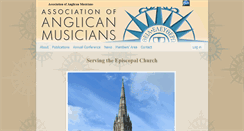Desktop Screenshot of anglicanmusicians.org