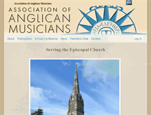 Tablet Screenshot of anglicanmusicians.org